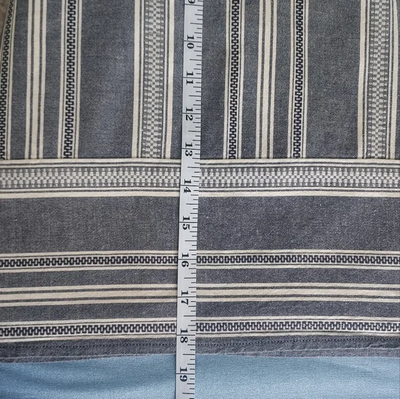 Loft, size 12 gray & cream, casual cotton skirt - Picture 4 of 8